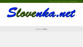 What Slovenka.net website looked like in 2018 (5 years ago)