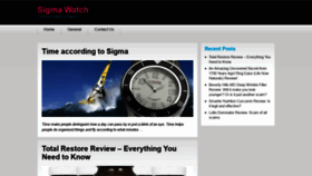 What Sigmawatch.com website looked like in 2018 (5 years ago)