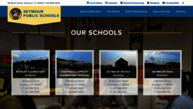 What Seymourschools.org website looked like in 2018 (5 years ago)