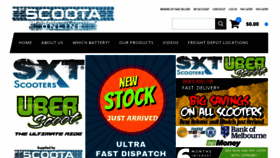 What Scoota-online.com.au website looked like in 2018 (5 years ago)