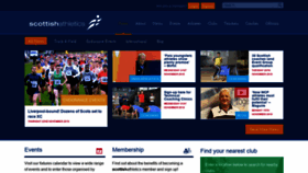 What Scottishathletics.org.uk website looked like in 2018 (5 years ago)