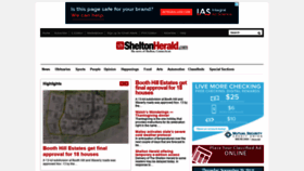 What Sheltonherald.com website looked like in 2018 (5 years ago)