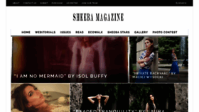 What Sheebamagazine.com website looked like in 2018 (5 years ago)