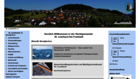 What Stleonhard.at website looked like in 2018 (5 years ago)