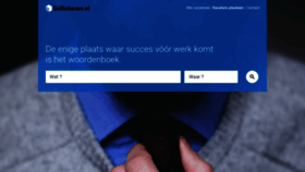 What Solliciteren.nl website looked like in 2018 (5 years ago)