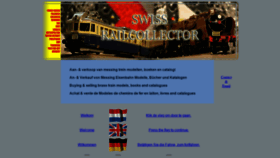 What Swissrailcollector.net website looked like in 2018 (5 years ago)