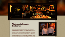 What Secretorestaurant.com website looked like in 2018 (5 years ago)