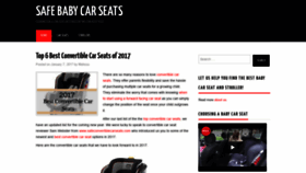 What Safebabycarseats.info website looked like in 2018 (5 years ago)