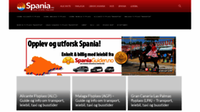 What Spania.no website looked like in 2018 (5 years ago)