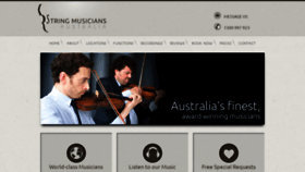 What Stringmusicians.com.au website looked like in 2018 (5 years ago)