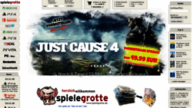 What Spielegrotte.de website looked like in 2018 (5 years ago)