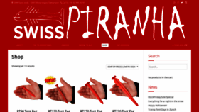 What Swisspiranha.com website looked like in 2018 (5 years ago)