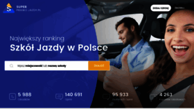 What Superprawojazdy.pl website looked like in 2018 (7 years ago)
