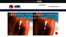 What Safer-suntan.co.uk website looked like in 2018 (5 years ago)