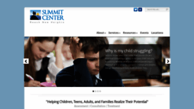What Summitcenter.us website looked like in 2018 (5 years ago)