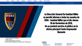 What Sanidadfuerzasmilitares.mil.co website looked like in 2018 (5 years ago)