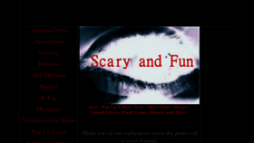What Scaryandfun.com website looked like in 2018 (5 years ago)