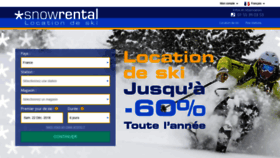 What Snowrental.com website looked like in 2018 (5 years ago)