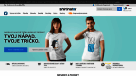 What Shirtinator.sk website looked like in 2018 (5 years ago)