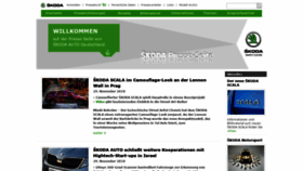 What Skoda-presse.de website looked like in 2018 (5 years ago)