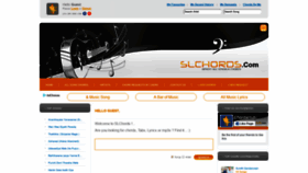 What Slchords.com website looked like in 2018 (5 years ago)