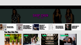 What Shopchun.com website looked like in 2018 (5 years ago)