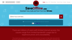 What Saveitoffline.com website looked like in 2018 (5 years ago)