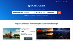What Skybooker.com website looked like in 2018 (5 years ago)
