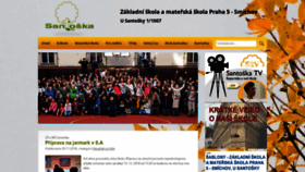 What Santoska.cz website looked like in 2018 (5 years ago)