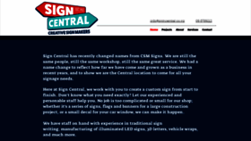 What Signcentral.co.nz website looked like in 2018 (5 years ago)