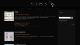 What Skepsis.no website looked like in 2018 (5 years ago)