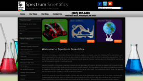 What Spectrum-scientifics.com website looked like in 2018 (5 years ago)