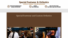 What Specialfootwear.co.uk website looked like in 2018 (5 years ago)
