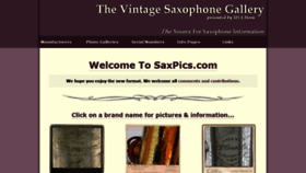 What Saxpics.com website looked like in 2018 (5 years ago)