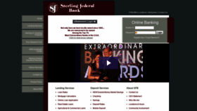 What Sterlingfederal.com website looked like in 2018 (5 years ago)
