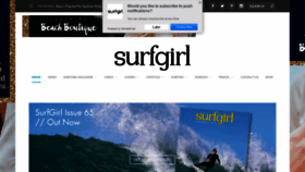What Surfgirlmag.com website looked like in 2018 (5 years ago)