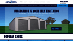 What Shedsonline.com.au website looked like in 2018 (5 years ago)