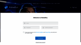 What Signup.fishedfun.com website looked like in 2018 (5 years ago)