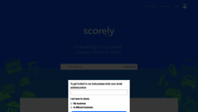 What Scorely.com website looked like in 2018 (5 years ago)