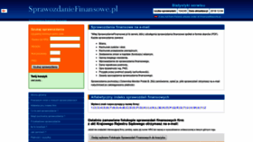 What Sprawozdaniefinansowe.pl website looked like in 2018 (5 years ago)