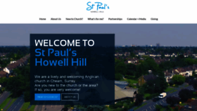 What Saintpauls.co.uk website looked like in 2018 (5 years ago)