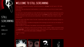 What Stillscreaming.com website looked like in 2018 (5 years ago)