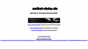What Selbst-doku.de website looked like in 2018 (5 years ago)