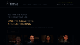 What Sixstarcoaching.com website looked like in 2018 (5 years ago)