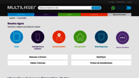 What Suporte.multilaser.com.br website looked like in 2018 (5 years ago)