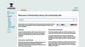 What Scholarshiplibrary.com website looked like in 2018 (5 years ago)