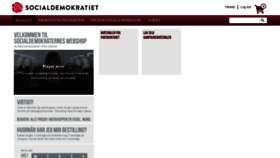 What Socialdemokraterne.apogeestorefront.com website looked like in 2018 (5 years ago)