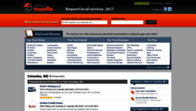 What Servicenoodle.com website looked like in 2018 (5 years ago)
