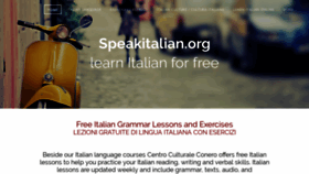 What Speakitalian.org website looked like in 2018 (5 years ago)
