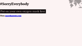 What Sorryeverybody.com website looked like in 2018 (5 years ago)